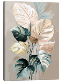 Lienzo Pastel Monstera - DejaReve