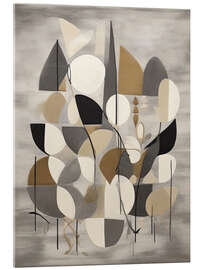 Acrylic print Geometric Japandi Abstract - Dani Jay Designs