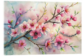 Quadro em acrílico Almond trees in bloom - nobelart