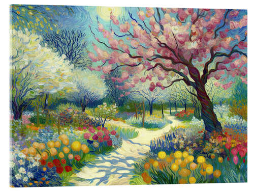 Cuadro de metacrilato Van Gogh-style landscape