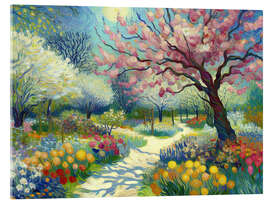 Quadro em acrílico Van Gogh-style landscape - nobelart