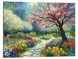 Alubild Landschaft im Van Gogh-Stil - nobelart