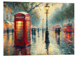 Hartschaumbild Klassische Telefonzelle von London