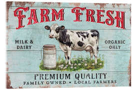Obraz na szkle akrylowym Farm Fresh Organic Milk And Dairy - Pineapple Licensing