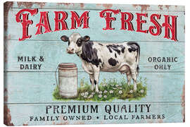 Canvas print Farm Fresh Organic Milk And Dairy - Pineapple Licensing