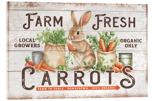 Obraz na szkle akrylowym Farm Fresh Carrots