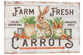 Print på skumplade Farm Fresh Carrots