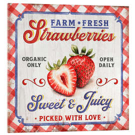 Obraz na szkle akrylowym Farm Fresh Strawberries - Pineapple Licensing