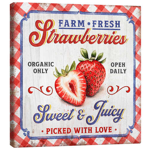 Tableau sur toile Farm Fresh Strawberries