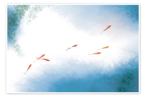 Plakat A School of Fish
