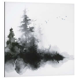 Obraz na aluminium Morning Atmosphere at the Edge of the Forest