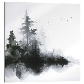 Gallery Print Morgenstimmung am Waldrand