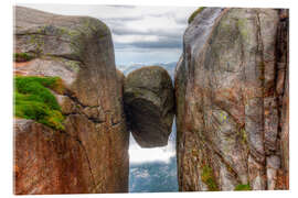 Acrylic print Kjerag Rock Plateau, Norway