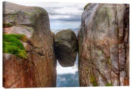Canvas print Kjerag Rock Plateau, Norway