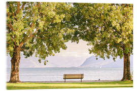 Acrylic print Montreux, on Lake Geneva, Switzerland