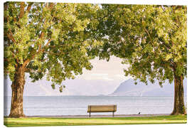 Canvas-taulu Montreux, on Lake Geneva, Switzerland