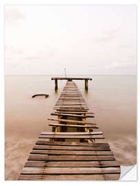 Wandsticker Holzsteg zum Meer