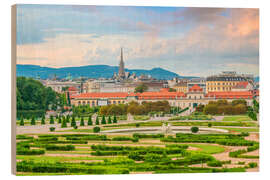 Holzbild Schloss Ludwigsburg, Wien