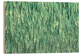 Print på træ Fern Wall