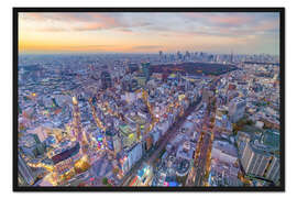 Gerahmter Kunstdruck Shibuya, Tokio