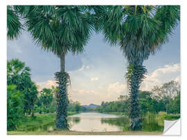 Wall sticker Palmyra Palms With Lake View, Thailand