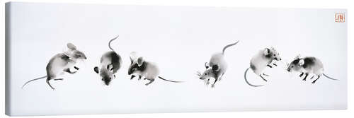 Lienzo Six Little Mice