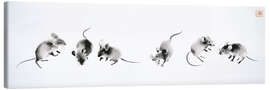 Lienzo Six Little Mice