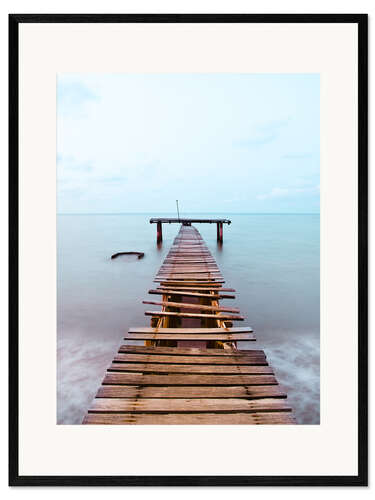 Framed art print Abandoned Jetty Into the Sea