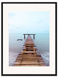 Framed art print Abandoned Jetty Into the Sea