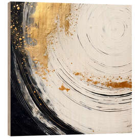 Holzbild Wirbel der Energie