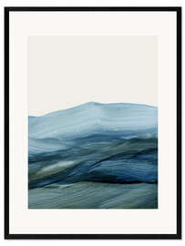 Gerahmter Kunstdruck Mist Land II