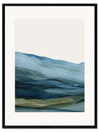 Gerahmter Kunstdruck Mist Land I - Dan Hobday