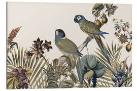 Aluminium print Jungle Vibes Parrots Island - Andrea Haase