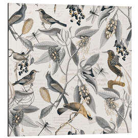 Aluminium print Nostalgic Magnolia Birds - Andrea Haase
