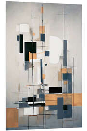 Hartschaumbild Urban Composition