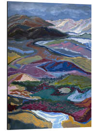 Tableau en aluminium Landscape - Nanda Schwarz