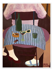 Wall print Girls Talk - Nanda Schwarz