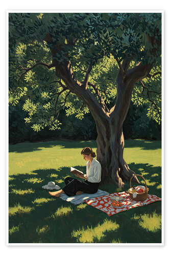 Poster Reading a Book