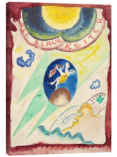 Lienzo Cover Design "The Blue Rider" III, 1911
