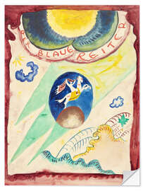 Wall sticker Cover Design "The Blue Rider" III, 1911 - Wassily Kandinsky