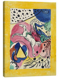 Lienzo Cover Design of the Almanac "The Blue Rider", 1911 - Wassily Kandinsky