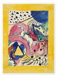 Wall print Cover Design of the Almanac "The Blue Rider", 1911 - Wassily Kandinsky