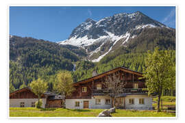 Wall print Old farmhouses in the Upper Ahrntal Valley, South Tyrol - Christian Müringer