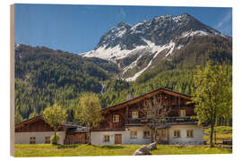 Holzbild Alte Bauernhäuser im Hinteren Ahrntal, Südtirol - Christian Müringer