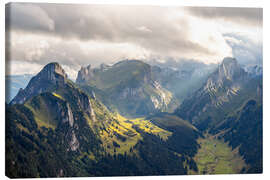 Canvas print Swiss mountains - Lucas Tiefenthaler