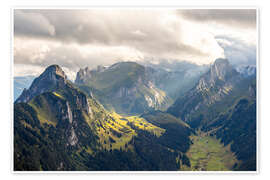 Poster Swiss mountains - Lucas Tiefenthaler