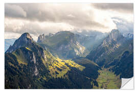 Wandsticker Schweizer Bergwelt