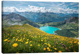 Canvas print Spullersee in summer - Lucas Tiefenthaler