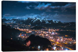 Canvas print New Year's Eve in Reintal with mountains - Lucas Tiefenthaler