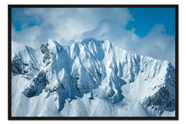 Gerahmter Kunstdruck Omeshorn im Winter